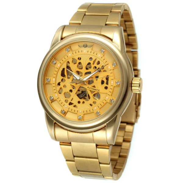 wristwatches t-winner gold stainless steel bracelet skeleton analog men watches automatic wind watch for dress wristwatch, Slivery;brown
wristwatches t-winner gold stainless steel bracelet skeleton analog men watches automatic wind watch for dress wristwatch, Slivery;brown