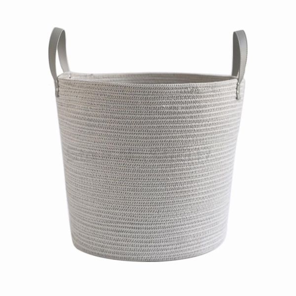 laundry bags nordic light luxury cotton rope woven clothes storage barrel dirty basket enlarged 
laundry bags nordic light luxury cotton rope woven clothes storage barrel dirty basket enlarged