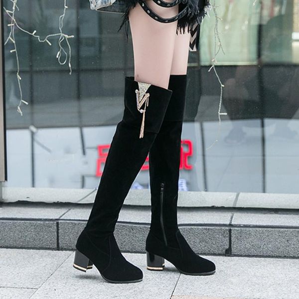 boots size 35-40 winter over the knee women stretch fabric thigh high woman shoes long bota feminina, Black
boots size 35-40 winter over the knee women stretch fabric thigh high woman shoes long bota feminina, Black