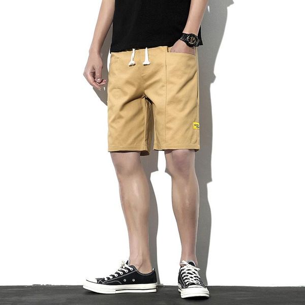 men's shorts 2021 summer casual sports loose cotton fashion trend breathable big size beach pants 5503, White;black 
men's shorts 2021 summer casual sports loose cotton fashion trend breathable big size beach pants 5503, White;black