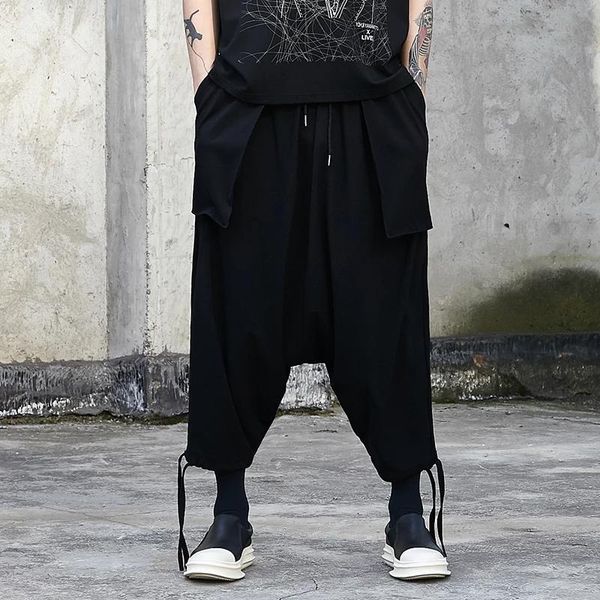 men's pants casual wide leg large original designer loose nine point 2021 summer dark stitched, Black
men's pants casual wide leg large original designer loose nine point 2021 summer dark stitched, Black