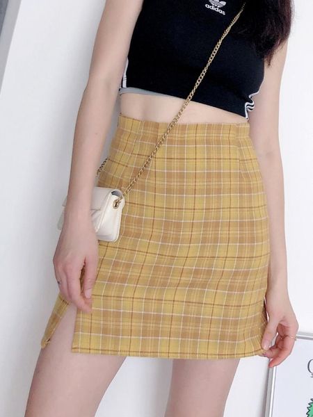 skirts women england style casual plaid skirt summer high waist slit yellow plaided culotte slim shorts plus size femme, Black
skirts women england style casual plaid skirt summer high waist slit yellow plaided culotte slim shorts plus size femme, Black