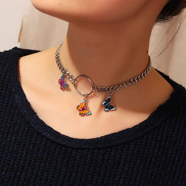 pendant necklaces fashion punk style butterfly choker necklace jewelry women collares clavicle chain gift, Silver
pendant necklaces fashion punk style butterfly choker necklace jewelry women collares clavicle chain gift, Silver