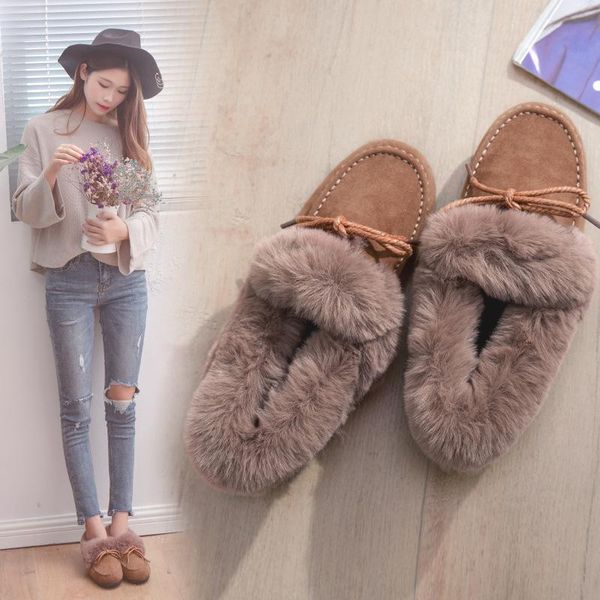 boots fashion snow women's short plush bow cotton-padded shoes female solid suede flat versatile for, Black
boots fashion snow women's short plush bow cotton-padded shoes female solid suede flat versatile for, Black