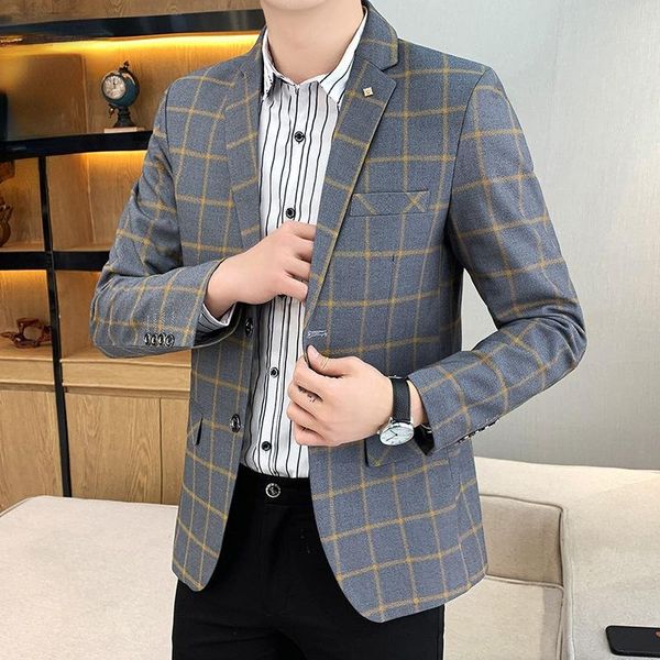 men's suits & blazers men blazer slim fit 2021 trendy men's casual suit jacket korean style self-cultivation youth for, White;black
men's suits & blazers men blazer slim fit 2021 trendy men's casual suit jacket korean style self-cultivation youth for, White;black