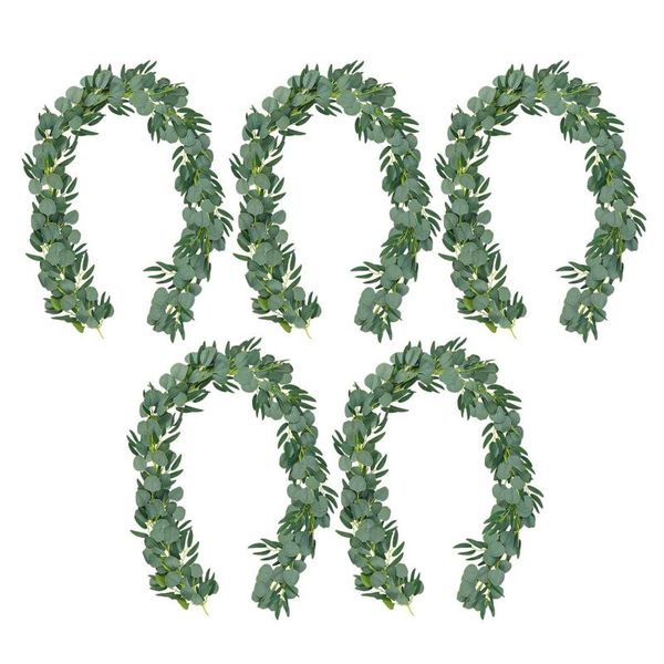 decorative flowers & wreaths 5pcs artificial green eucalyptus willow leaves garland vine wedding greenery table wall decoration
decorative flowers & wreaths 5pcs artificial green eucalyptus willow leaves garland vine wedding greenery table wall decoration
