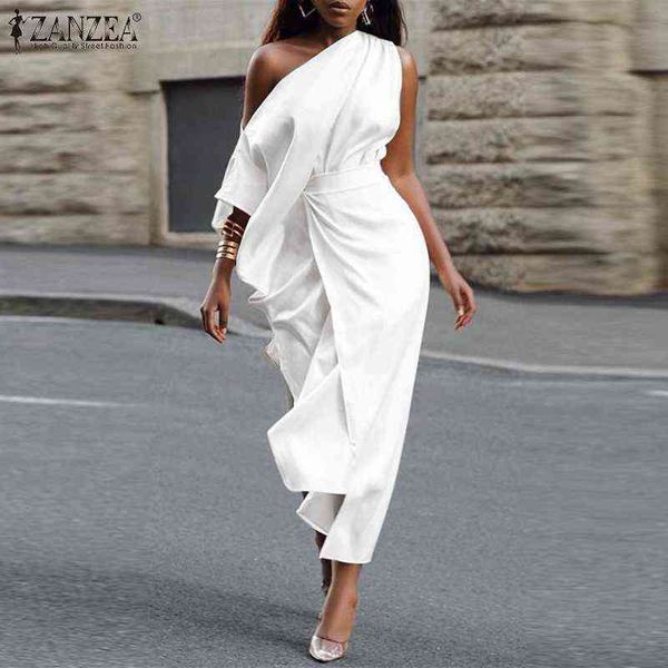 zanzea elegant women asymmetrical mid-calf sundress casual solid belted party vestidos kaftan summer off shoulder ol work dress y220214, Black;gray
zanzea elegant women asymmetrical mid-calf sundress casual solid belted party vestidos kaftan summer off shoulder ol work dress y220214, Black;gray