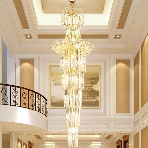 chandeliers multi layers long crystal chandelier staircase light ac110v 220v luxury el lobby cristal hanglampe
chandeliers multi layers long crystal chandelier staircase light ac110v 220v luxury el lobby cristal hanglampe