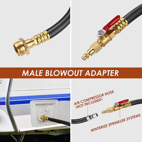 parts 1pcs rv winterizing kit sprinkler blowout adapter with shut off valve air compressor garden hose faucet tube outdoor
parts 1pcs rv winterizing kit sprinkler blowout adapter with shut off valve air compressor garden hose faucet tube outdoor