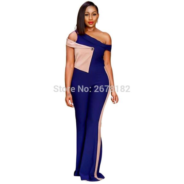 women's jumpsuits & rompers fashion temperament contrast color stitching shoulder-length trumpet trousers, Black;white
women's jumpsuits & rompers fashion temperament contrast color stitching shoulder-length trumpet trousers, Black;white