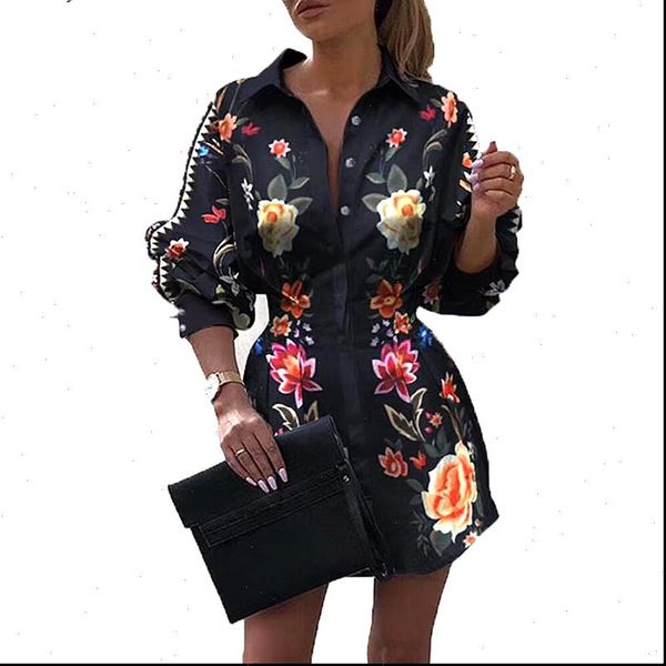 women dresses fashion printed flowers dress black long lantern sleeve brand draw back clotehs drop, Black;gray
women dresses fashion printed flowers dress black long lantern sleeve brand draw back clotehs drop, Black;gray