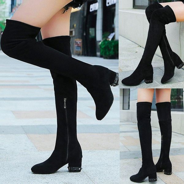 womens boots over kneeth long shaft fashion winter med zipper boots 2019 spring autumn new ladies simplicity fashion l7iu#, Black
womens boots over kneeth long shaft fashion winter med zipper boots 2019 spring autumn new ladies simplicity fashion l7iu#, Black