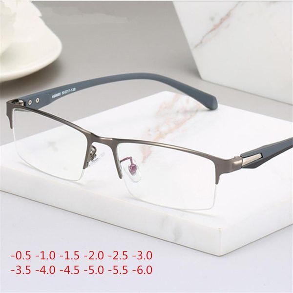 fashion sunglasses frames 2021 men's business glasses frame metal alloy spectacle semi-frame finished product with degree male style, Black
fashion sunglasses frames 2021 men's business glasses frame metal alloy spectacle semi-frame finished product with degree male style, Black