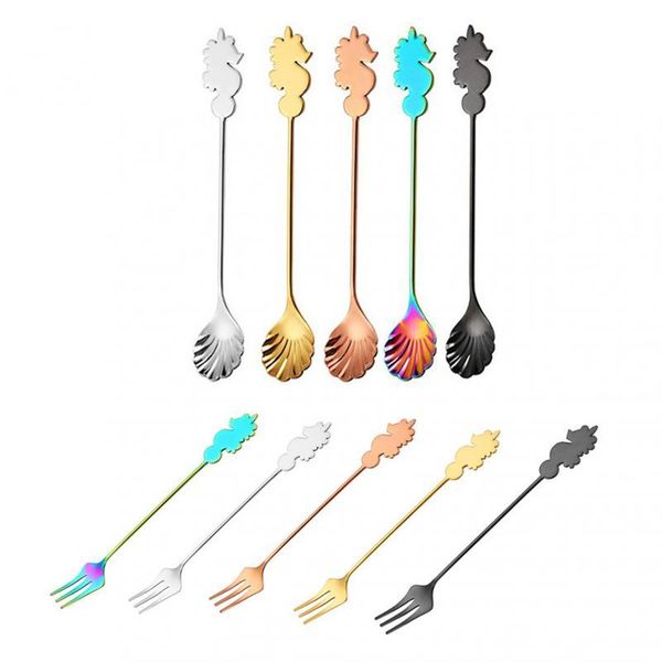 forks 6pcs stainless steel coffee spoon creative seahorse fork shell mixing fruit dessert scoop gift
forks 6pcs stainless steel coffee spoon creative seahorse fork shell mixing fruit dessert scoop gift