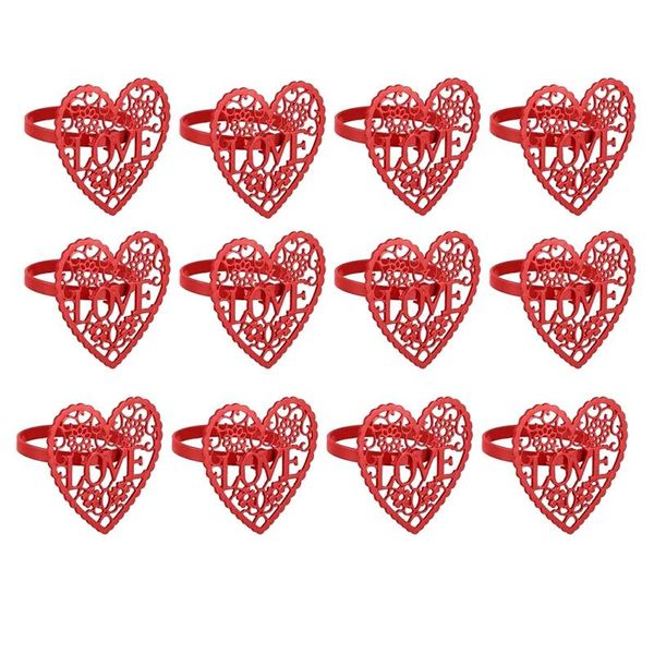napkin rings 12 pcs heart-shaped ring valentine's day hollow heart holder metal holiday party table jewelry
napkin rings 12 pcs heart-shaped ring valentine's day hollow heart holder metal holiday party table jewelry