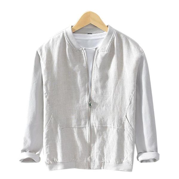 men's jackets high-quality spring autumn jacket stand collar casual pockets cargo 100%cotton+100% linen zipper long-sleeved, Black;brown
men's jackets high-quality spring autumn jacket stand collar casual pockets cargo 100%cotton+100% linen zipper long-sleeved, Black;brown