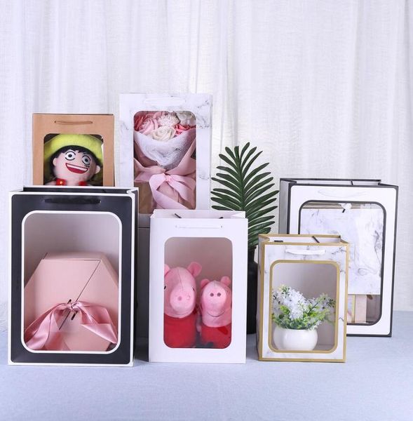 gift wrap clear window paper bags visible wedding toy packaging bag fresh flower wrapping recyclable festival year xmas
gift wrap clear window paper bags visible wedding toy packaging bag fresh flower wrapping recyclable festival year xmas