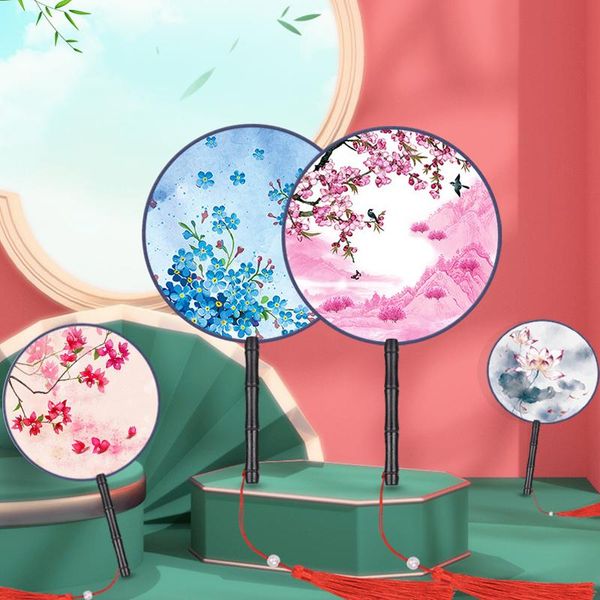 other home decor chinese style round fan with wooden handle portable handheld vintage printed tassel dance wedding favors decoration
other home decor chinese style round fan with wooden handle portable handheld vintage printed tassel dance wedding favors decoration