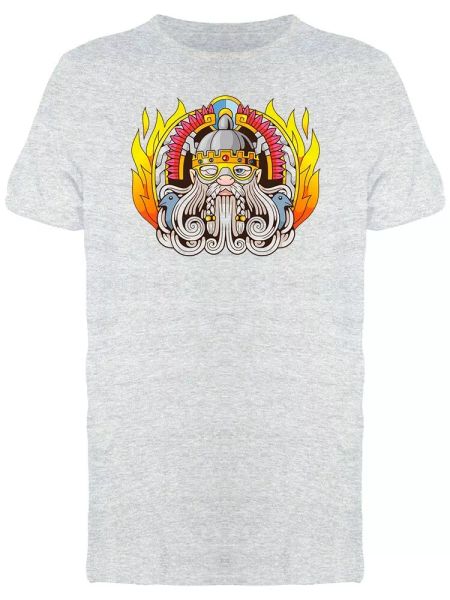 ancient flaming odin graphic men's tee -image by shutterstock, White;black
ancient flaming odin graphic men's tee -image by shutterstock, White;black