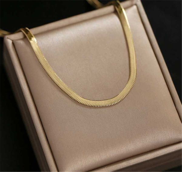 pendant necklaces 316l stainless steel simple female blade titanium necklace flat snake bone chain no fade, Silver
pendant necklaces 316l stainless steel simple female blade titanium necklace flat snake bone chain no fade, Silver