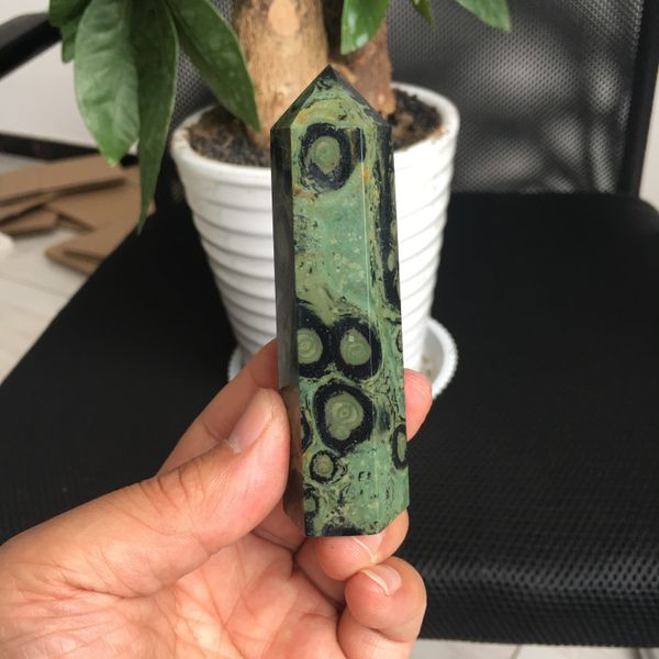 natural peacock eye stone pillar hexagonal crystal point mineral accessories treatment paste home decoration gift healing healin
natural peacock eye stone pillar hexagonal crystal point mineral accessories treatment paste home decoration gift healing healin