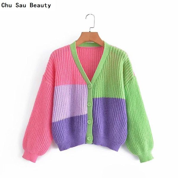 women's knits & tees 2021 hit color v-neck long-sleeved sweater spring autumn fashion retro knitted cardigan ladies casual loose jacket, White
women's knits & tees 2021 hit color v-neck long-sleeved sweater spring autumn fashion retro knitted cardigan ladies casual loose jacket, White