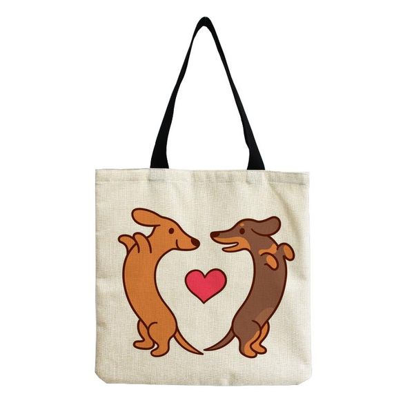 evening bags ladies cartoon dachshund handbag love student dog printed shoulder bag high capacity reusable shopping tote custom pattern
evening bags ladies cartoon dachshund handbag love student dog printed shoulder bag high capacity reusable shopping tote custom pattern