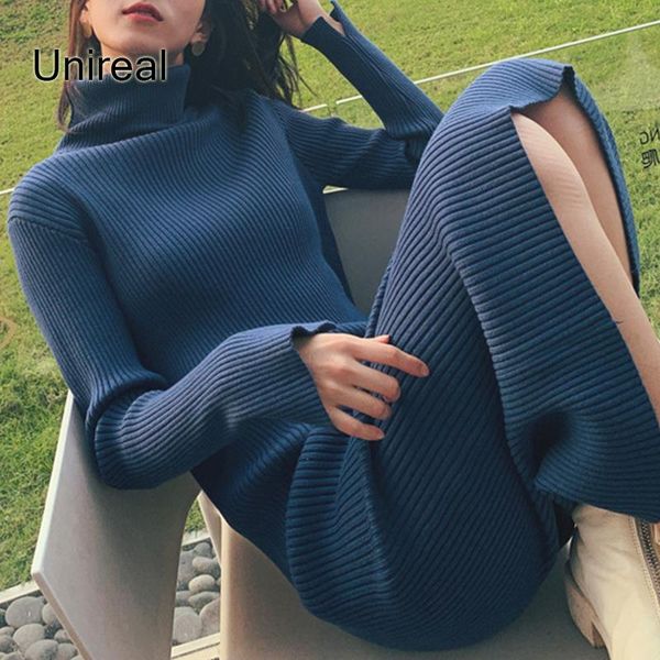 casual dresses unireal 2021 autumn winter women knitted dress long sleeve thick warm turtleneck sweater, Black;gray
casual dresses unireal 2021 autumn winter women knitted dress long sleeve thick warm turtleneck sweater, Black;gray