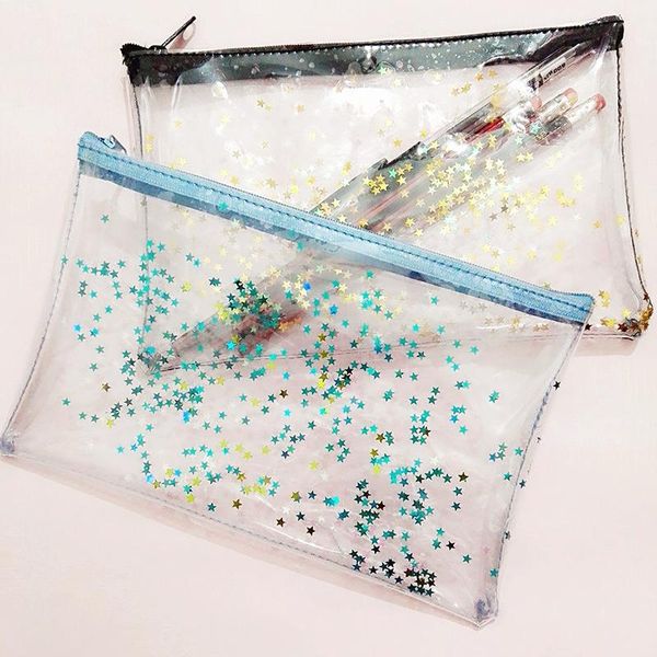 women cosmetic bag transparent blingbling star zipper pouch portable washing travel bags reusable organizer toiletry kit makeup & cases
women cosmetic bag transparent blingbling star zipper pouch portable washing travel bags reusable organizer toiletry kit makeup & cases