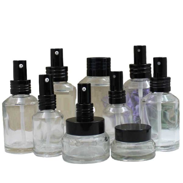 storage bottles & jars black aluminum pump lid 15ml 30ml 60ml 100ml 120ml empty spray lotion toner clear glass bottle 15g 30g cosmetic cream
storage bottles & jars black aluminum pump lid 15ml 30ml 60ml 100ml 120ml empty spray lotion toner clear glass bottle 15g 30g cosmetic cream