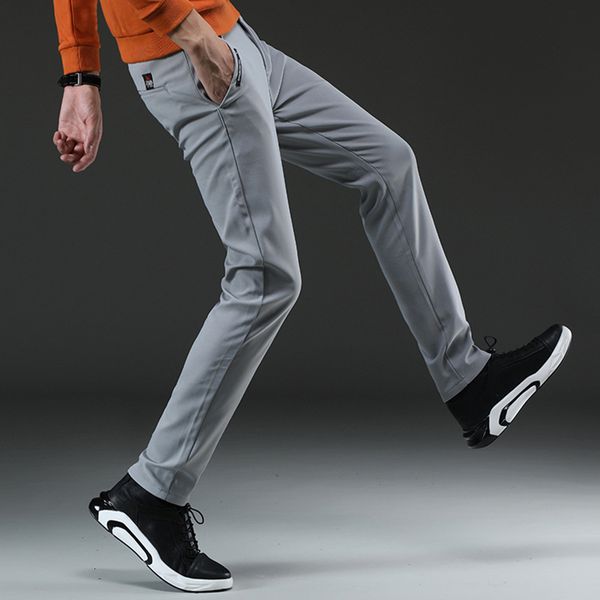 men's pants skinny trousers classic style fashion business stretch slim fit casual male brand black grey navy khahi 6583
men's pants skinny trousers classic style fashion business stretch slim fit casual male brand black grey navy khahi 6583