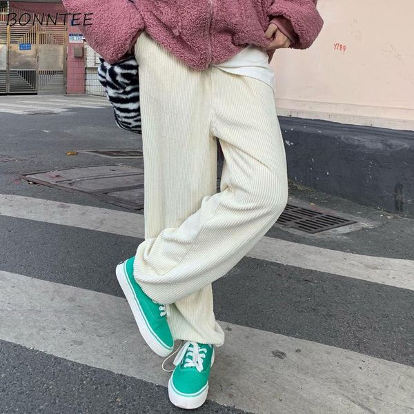 women's pants & capris casual women harajuku all-match vintage trousers loose spring full length solid straight corduroy ins japanese s, Black;white
women's pants & capris casual women harajuku all-match vintage trousers loose spring full length solid straight corduroy ins japanese s, Black;white