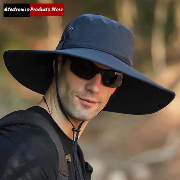 wide brim hats 2021 mens waterproof outdoor sun protection bucket breathable fisherman cap foldable hat sunhat, Blue;gray
wide brim hats 2021 mens waterproof outdoor sun protection bucket breathable fisherman cap foldable hat sunhat, Blue;gray