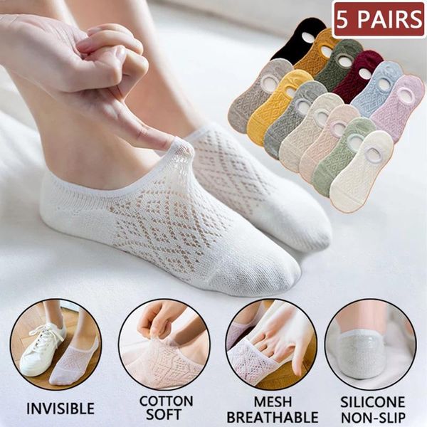 pairs/set women silicone non-slip invisible socks summer solid color mesh ankle boat female cotton slipper no show & hosiery, Black;white
pairs/set women silicone non-slip invisible socks summer solid color mesh ankle boat female cotton slipper no show & hosiery, Black;white