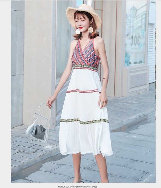 dress female 2021 korean fashion beach skirt with off shoulder floral women's swimwear, White;black
dress female 2021 korean fashion beach skirt with off shoulder floral women's swimwear, White;black