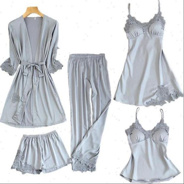 pajamas suit nightgown 5pcs womens sleepwears sets strap amp pants autumn nightwear kimono robe gown lace intimate lingerie, Black;red
pajamas suit nightgown 5pcs womens sleepwears sets strap amp pants autumn nightwear kimono robe gown lace intimate lingerie, Black;red