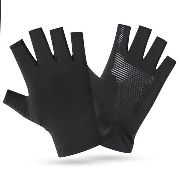 cycling gloves half fingers ice silk glove riding fishing non-slip fitness high-elastic comfortable ultraviolet protection, Black
cycling gloves half fingers ice silk glove riding fishing non-slip fitness high-elastic comfortable ultraviolet protection, Black