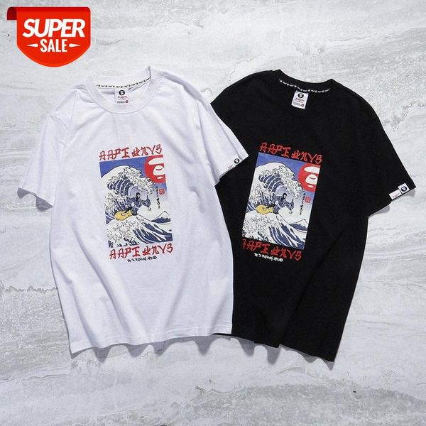 tian men's ape man wave pattern letter print street fashion casual short sleeve t-shirt #tj3f, White;black
tian men's ape man wave pattern letter print street fashion casual short sleeve t-shirt #tj3f, White;black