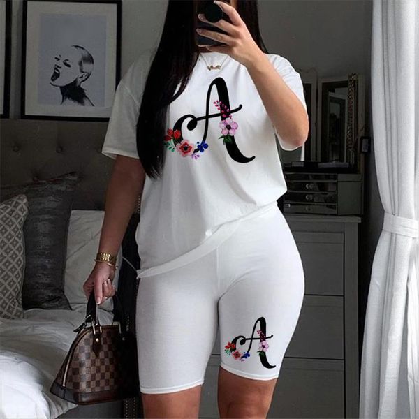 two piece set letter womenpant t shirts and shorts sets summer casual joggers tracksuit pants suit outfit for clothing, White
two piece set letter womenpant t shirts and shorts sets summer casual joggers tracksuit pants suit outfit for clothing, White