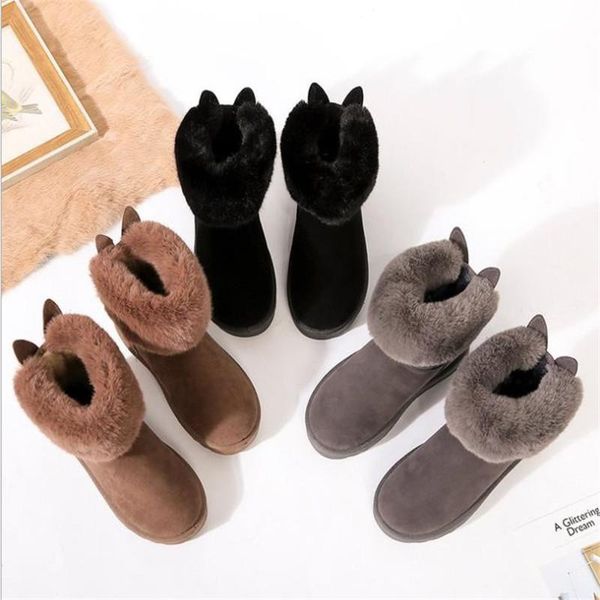 boots autumn and winter snow female short large cotton shoes student warm plush, Black
boots autumn and winter snow female short large cotton shoes student warm plush, Black