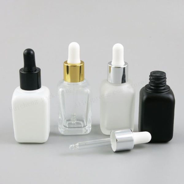30ml empty square frost black white clear glass essential oil bottle with dropper 1oz container storage bottles & jars
30ml empty square frost black white clear glass essential oil bottle with dropper 1oz container storage bottles & jars