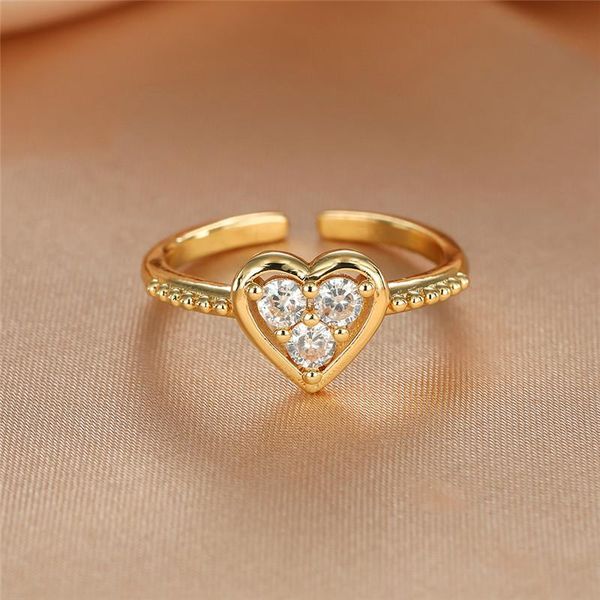 wedding rings female small crystal love heart ring cute gold color open for women luxury white zircon stone engagement, Slivery;golden
wedding rings female small crystal love heart ring cute gold color open for women luxury white zircon stone engagement, Slivery;golden