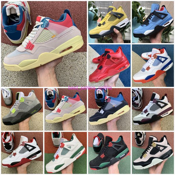 union noir 4s guava ice white sail neon 2021 black cat jumpman 4 basketball shoes metallic green trainers men sports sneakers size 36-47
union noir 4s guava ice white sail neon 2021 black cat jumpman 4 basketball shoes metallic green trainers men sports sneakers size 36-47