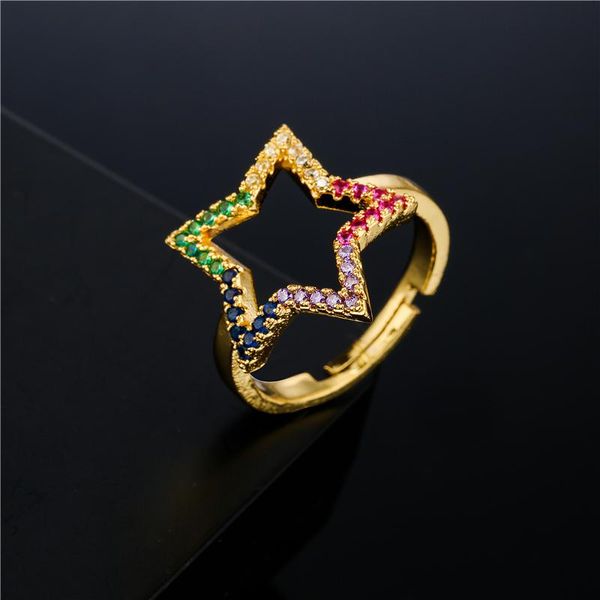 cluster rings rainbow color + cz stone pave setting star charm ring for women girl gold wedding engagement jewelry gift, Golden;silver
cluster rings rainbow color + cz stone pave setting star charm ring for women girl gold wedding engagement jewelry gift, Golden;silver