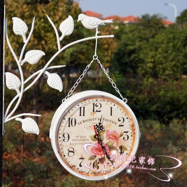 wall clocks european style pastoral mute clock bird frame branch living room iron double-sided korean round lx110413
wall clocks european style pastoral mute clock bird frame branch living room iron double-sided korean round lx110413