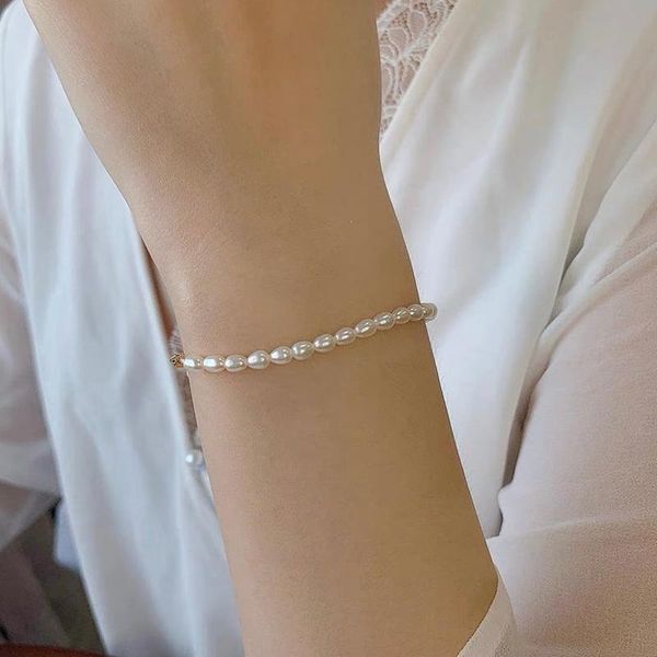 link, chain pearl bracelet female xia baroque natural freshwater high-end simple fashion jewelry gift for girlfriend, Black
link, chain pearl bracelet female xia baroque natural freshwater high-end simple fashion jewelry gift for girlfriend, Black