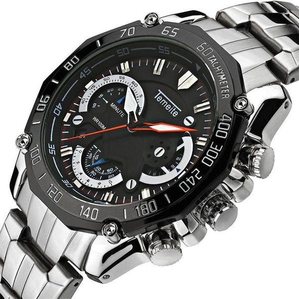 wristwatches temeite luxury fashion waterproof watches mens steel 3 sub-dials 6 hands calendar men watch military clock relogio masculino, Slivery;brown
wristwatches temeite luxury fashion waterproof watches mens steel 3 sub-dials 6 hands calendar men watch military clock relogio masculino, Slivery;brown