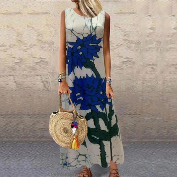 maternity dresses vintage elegant dress women loose long sleeveless o-neck printed retro maxi robe longue femme ete 2021#35, White
maternity dresses vintage elegant dress women loose long sleeveless o-neck printed retro maxi robe longue femme ete 2021#35, White