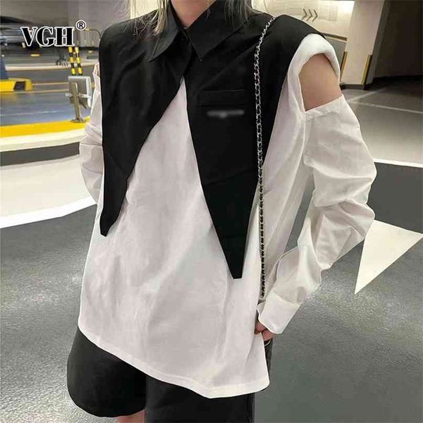 casual two piece set for women lapel korean coats o neck long sleeve hollow out t shirts fashion sets female spring 210531, White
casual two piece set for women lapel korean coats o neck long sleeve hollow out t shirts fashion sets female spring 210531, White