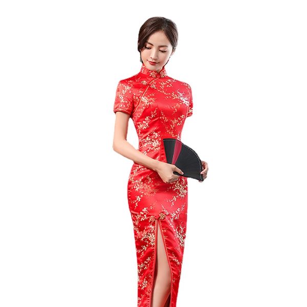 cheongsam estilo chinês flor de ameixa bordado qipao manga curta longo do vintage outono elegante senhoras other wedding apparel, White
cheongsam estilo chinês flor de ameixa bordado qipao manga curta longo do vintage outono elegante senhoras other wedding apparel, White
